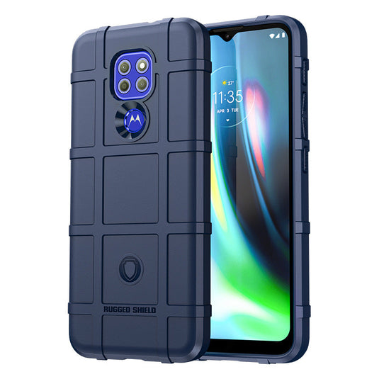 Motorola Moto G9/G9 Play/G9 Power/G9 Plus - Shield Shockproof Rugged Heavy Duty Case With 2PC Tempered Glass Screen Protector