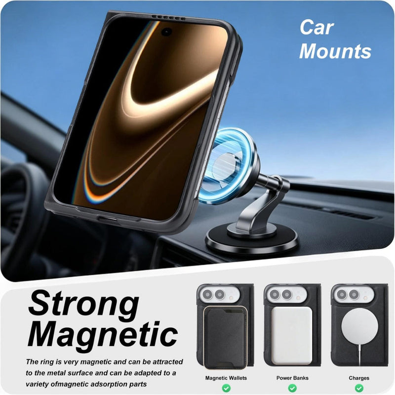 Load image into Gallery viewer, Apple iPhone Duo - Kalebol Slim MagSafe Ring Magnetic Card Bag Leather Phone Case - Polar Tech Australia
