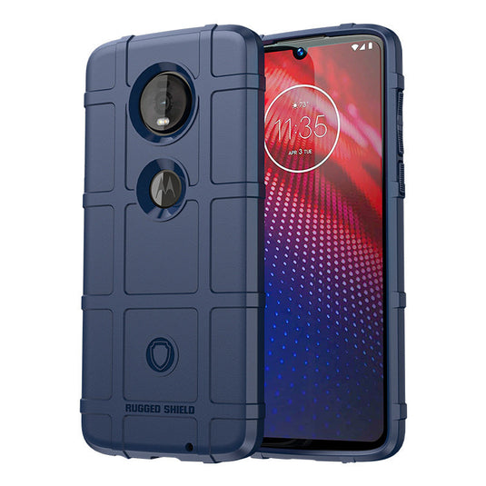 Motorola Moto Z4/Moto Z4 Play/Moto Z4 Force - Shield Shockproof Rugged Heavy Duty Case  With 2PC Tempered Glass Screen Protector