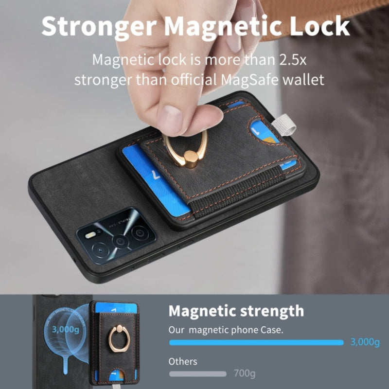 Load image into Gallery viewer, OPPO A38 4G/A18 4G - Retro Splitable Magnetic Card Bag Leather Phone Case - Polar Tech Australia
