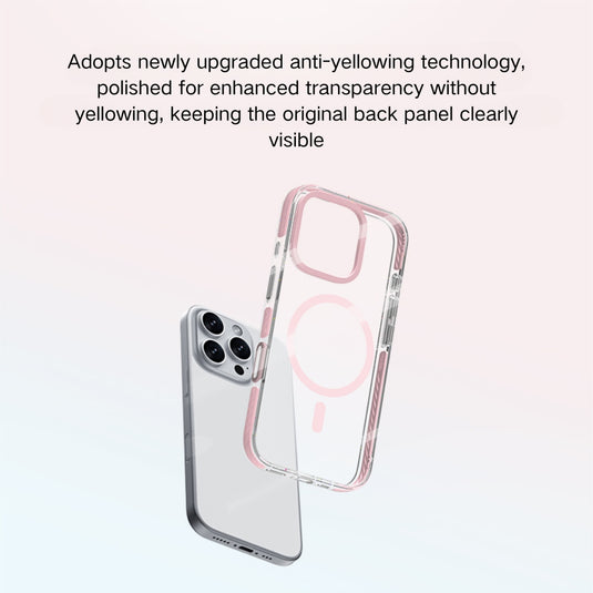 [Magsafe Compatible] Apple iPhone 16/Pro/Max - Transparent Anti-Drop Magnetic Protective Case