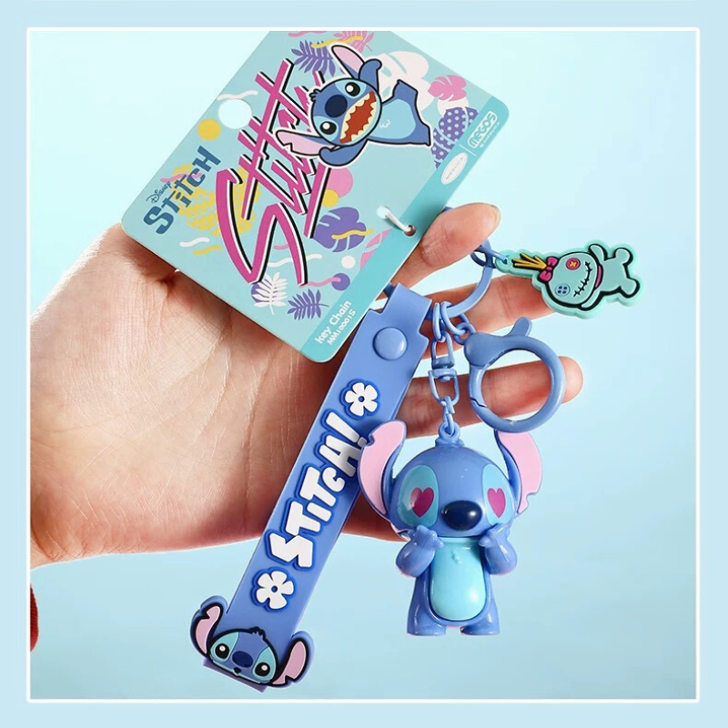 Load image into Gallery viewer, Stitch Cartoon Keychain for Car Keys &amp; Bag Pendant
