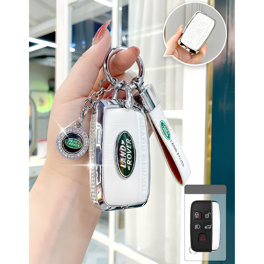Land Rover Glitter Leather Car Key Fob Case Cover For Range Rover Evoque, Velar, Discovery 4/5, Sport, Defender - i-Station Mobile Phone & Electronic Device Repair and Accessories