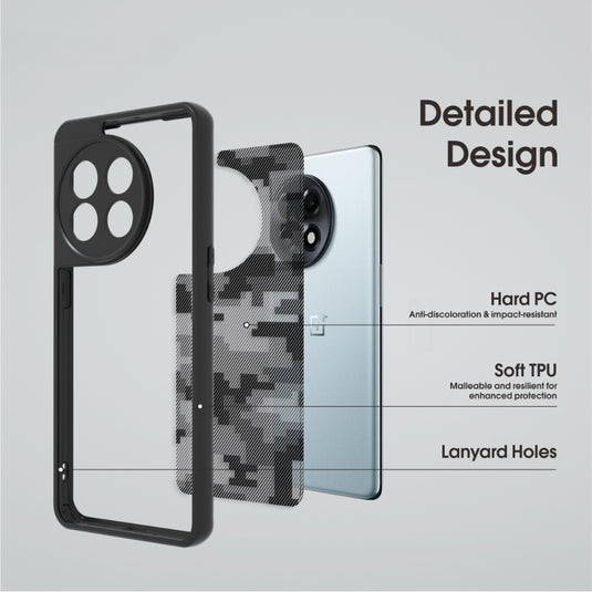 OnePlus 11 - Transparent Camouflage Shockproof Protective Case