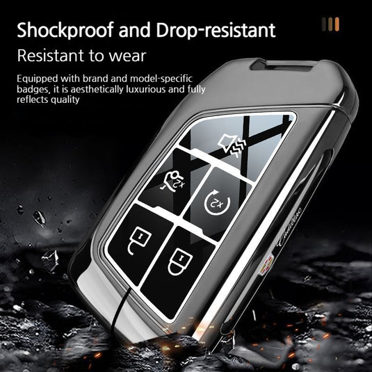 Cadillac Stylish with Cool Shockproof Car Key Protective Fob Case Cover For XT5, XT4, XT6, CT4, CT5, CT6, ATS-L, XTS, TS-L - i-Station Mobile Phone & Electronic Device Repair and Accessories