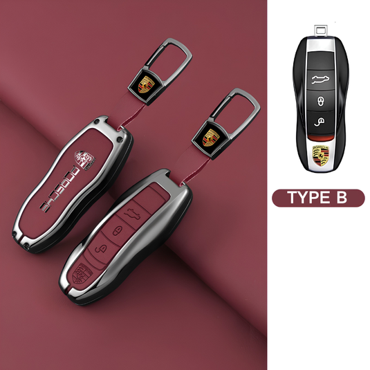 Porsche Premium Leather Protection Car Key Fob Case Cover For Cayenne, Panamera, Macan, 911, Taycan (Copy) - i-Station Mobile Phone & Electronic Device Repair and Accessories