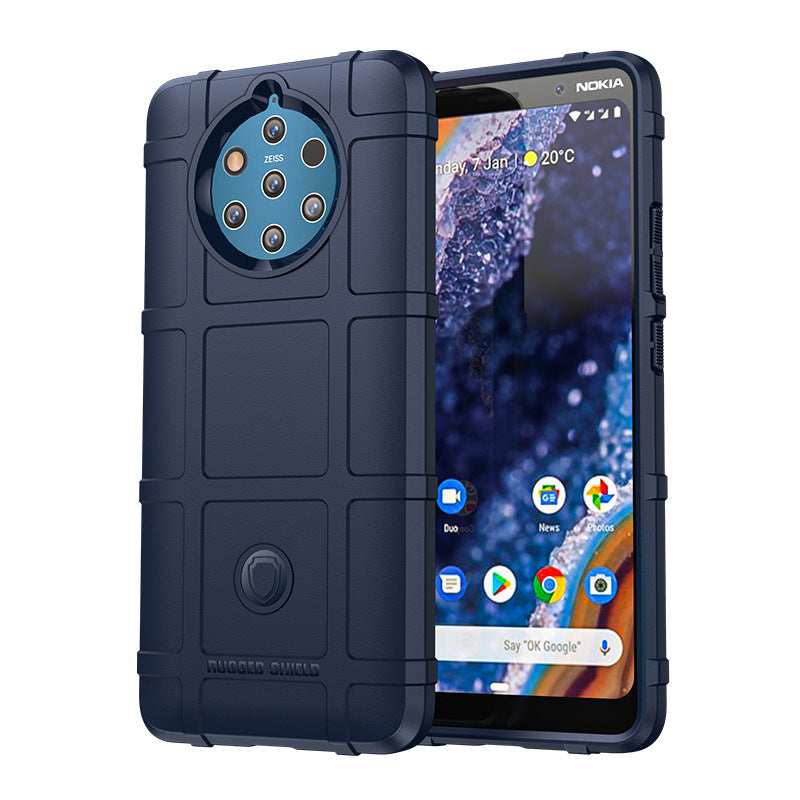 Load image into Gallery viewer, Nokia 9 PureView - Shield Shockproof Rugged Heavy Duty Case With 2PC 9H Tempered Glass Screen Protector
