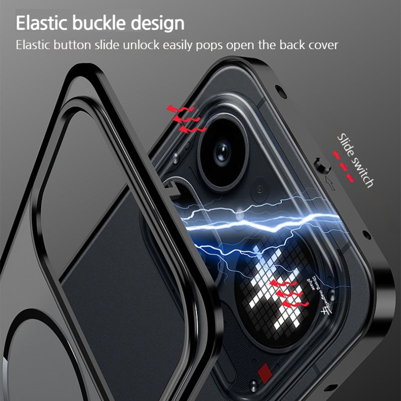 Load image into Gallery viewer, Nothing Phone (4a)/Pro Metal Frame Snap-On Acrylic Shockproof Phone Case - i-Station Mobile Phone &amp; Electronic Device Repair and Accessories
