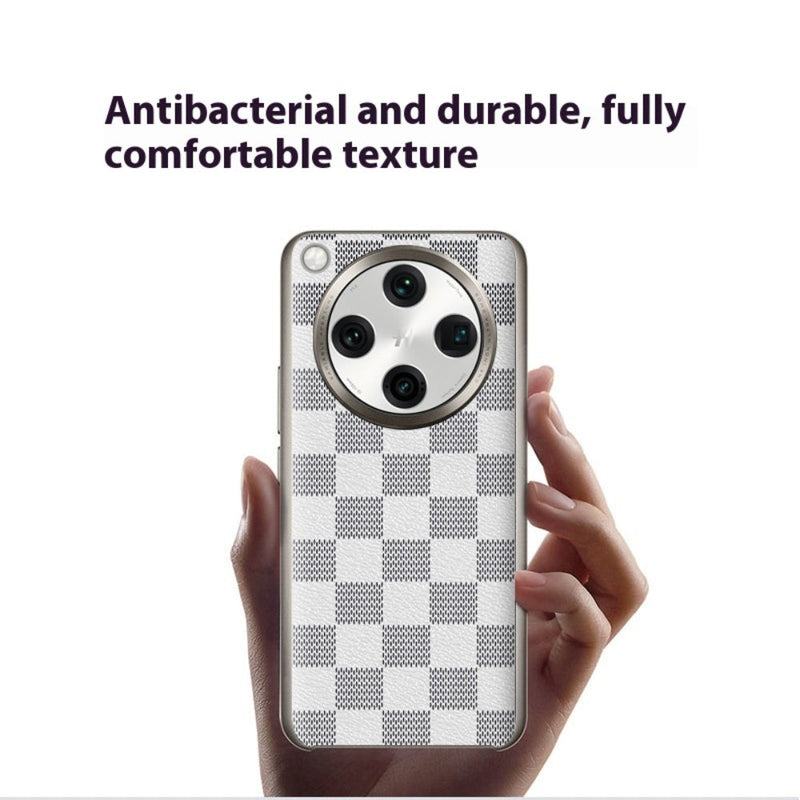 Load image into Gallery viewer, OPPO Find X8 Ultra (PKJ110, PKU110) - Electroplated Trendy Brand Plain Leather Fashion Phone Case - Polar Tech Australia
