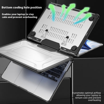 MacBook Air 15.3" M2 & M3 2023 & 2024 (A2941 & A3114) - Full Coverage Shockproof Foldable Stand Protective Case - i-Station Mobile Phone & Electronic Device Repair and Accessories