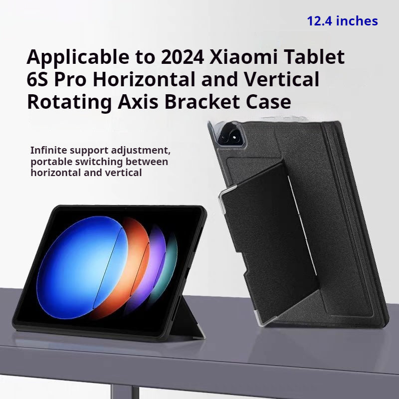 Load image into Gallery viewer, [Built-in Stand] Xiaomi Mi Pad 6S Pro 12.4&quot; 2024 TPU Soft Shell Metal Hinge Tablet Case
