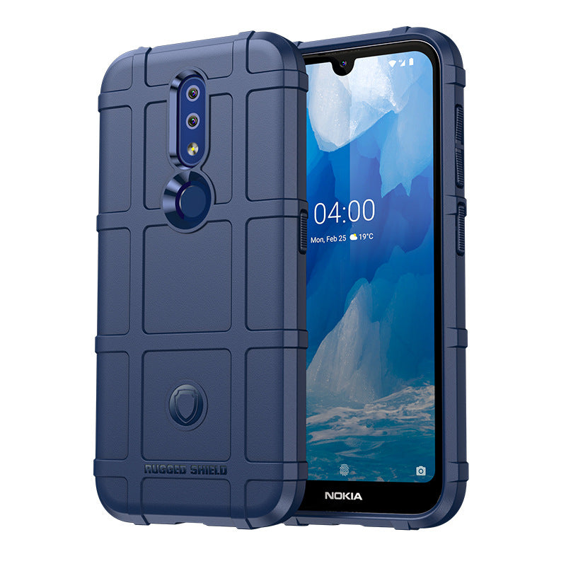 Load image into Gallery viewer, Nokia 4.2 - Shield Shockproof Rugged Heavy Duty Case With 2PC 9H Tempered Glass Screen Protector
