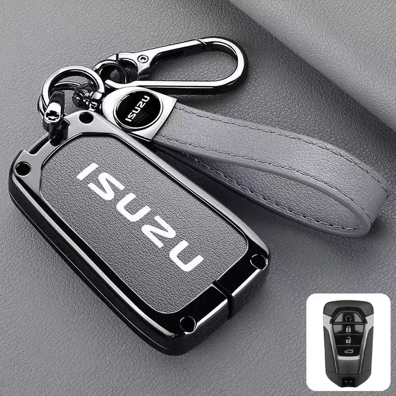 Load image into Gallery viewer, Isuzu Aluminum Alloy Shockproof Car Key Case Cover for D-Max, MU-X, Lingtuo, Ruimai
