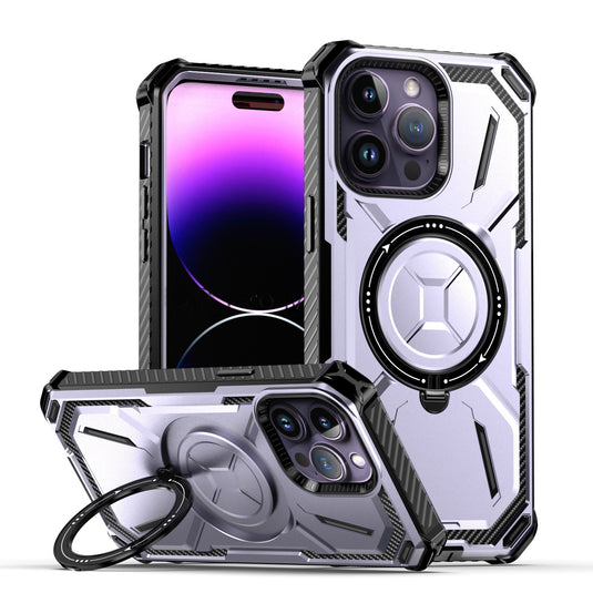 [Magsafe Compatible][Built-in Stand] Apple iPhone 14/Plus/Pro/Pro Max - Shield Shockproof Rugged Heavy Duty Case