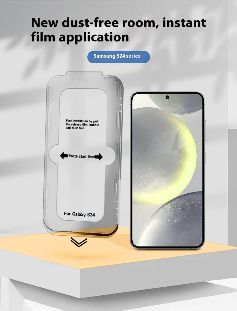 Load image into Gallery viewer, [Easy Installation Kit] Samsung S24 /Plus/Ultra - Auto Dust-Elimination Installation Full Covered 9D Tempered Glass Screen Protector
