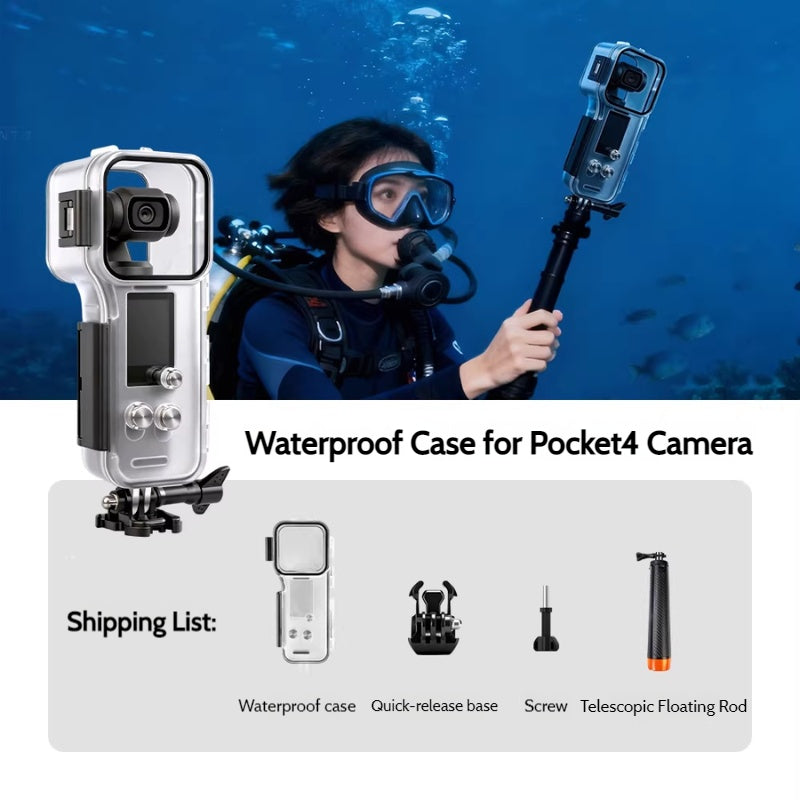 Load image into Gallery viewer, DJI Osmo Pocket 4 – 60M Underwater Housing Waterproof Diving Protective Case for Diving, Surfing &amp; Swimming - i-Station Mobile Phone &amp; Electronic Device Repair and Accessories
