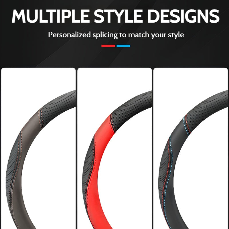 Load image into Gallery viewer, Mazda Premium Nappa Leather Breathable Ultra-Thin Non-Slip Steering Wheel Cover For Mazda 3 Axela, CX-5, CX-4, Atenza, CX-30, CX-50, Mazda 6, Ruiyi - i-Station Mobile Phone &amp; Electronic Device Repair and Accessories
