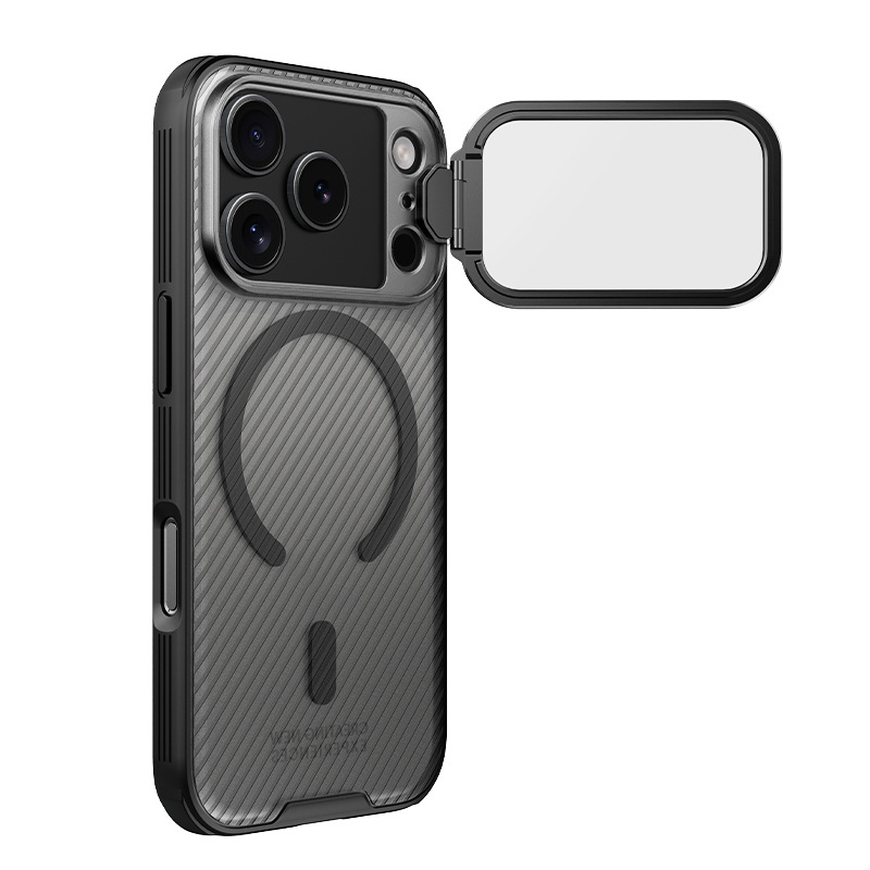 Load image into Gallery viewer, [Pre-order][Magsafe Compatible] Apple iPhone 17 Pro/Pro Max Transparent Shockproof Phone Case with Lens Kickstand
