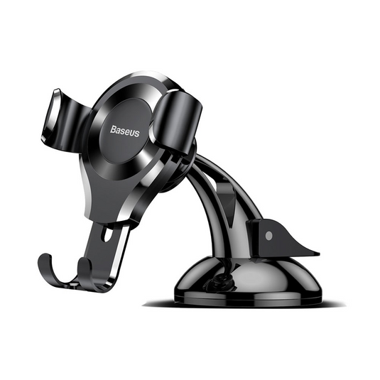 Baseus Osculum Gravity Car Mount Dashboard Windshield Phone Bracket Holder (SUYL-XP01) - Black