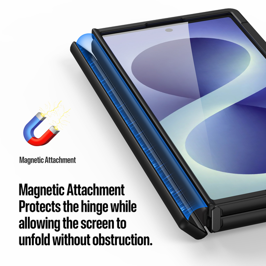[Built-in Kickstand] Samsung Galaxy Z Fold8 Ultra Business Matte Back Panel Magnetic Case