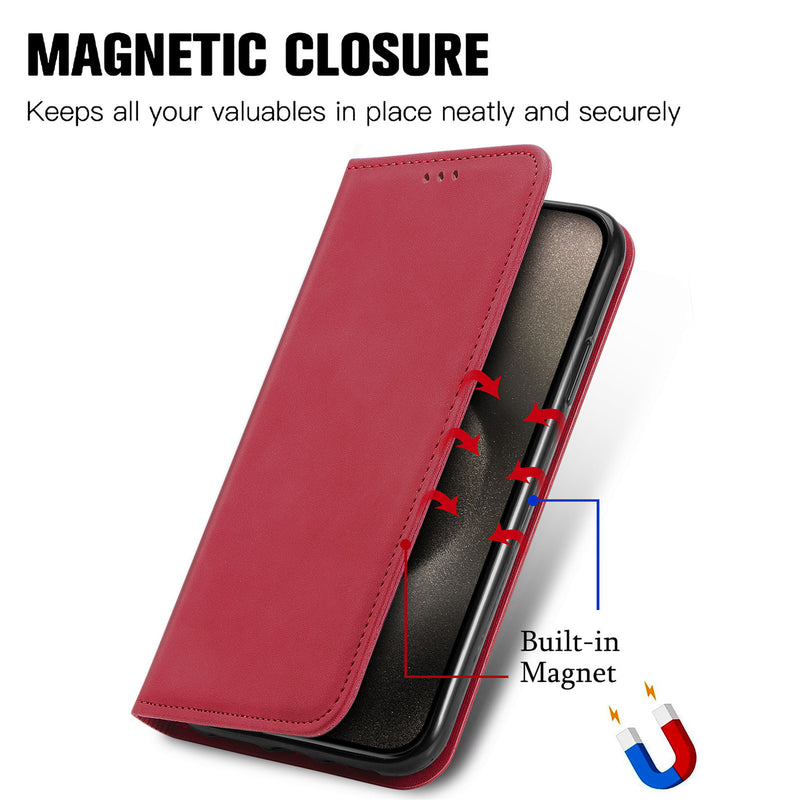 Load image into Gallery viewer, [With Card Slot] Apple iPhone 11/Pro/Pro Max Minimalist Flip Full-cover Protective Genuine Leather Series Case
