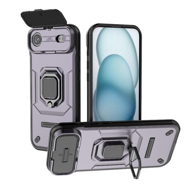 Load image into Gallery viewer, [With Lens Cover][Built-in Stand] Apple iPhone 17/Air/Pro/Max - Shield Shockproof Rugged Heavy Duty Case
