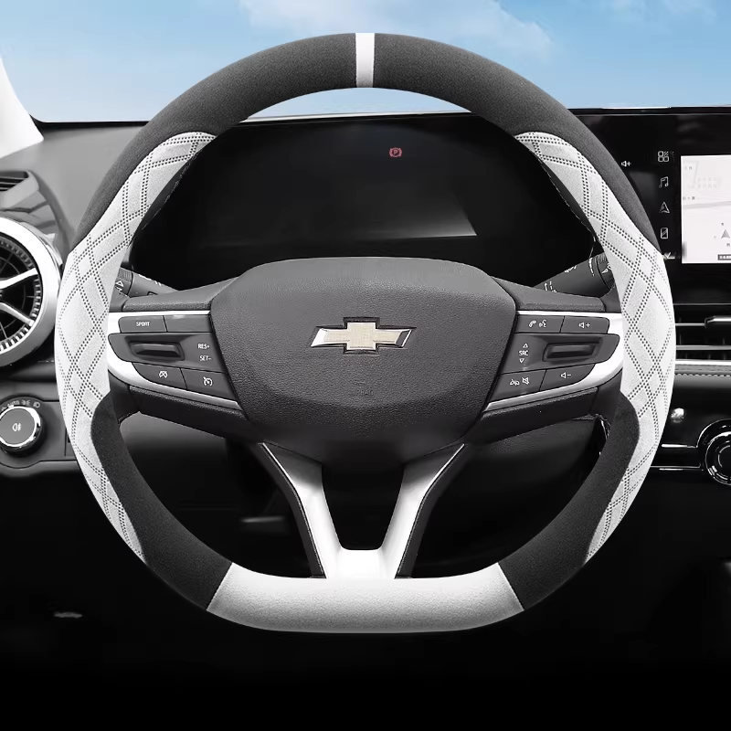 Load image into Gallery viewer, Chevrolet Ultra-thin Suede Steering Wheel Cover For Cruze, Monza, Sail, Cavalier, Malibu, Equinox - i-Station Mobile Phone &amp; Electronic Device Repair and Accessories
