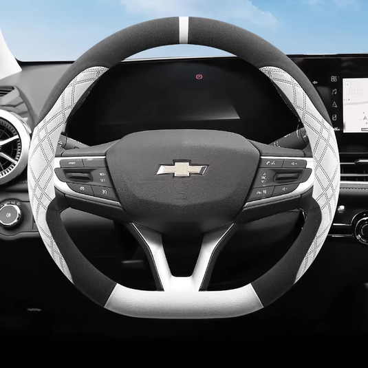 Chevrolet Ultra-thin Suede Steering Wheel Cover For Cruze, Monza, Sail, Cavalier, Malibu, Equinox - i-Station Mobile Phone & Electronic Device Repair and Accessories