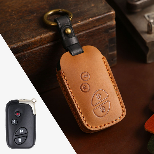 Lexus Handcrafted Genuine Leather Car Key Fob Case Cover For RX270, ES240, LX570