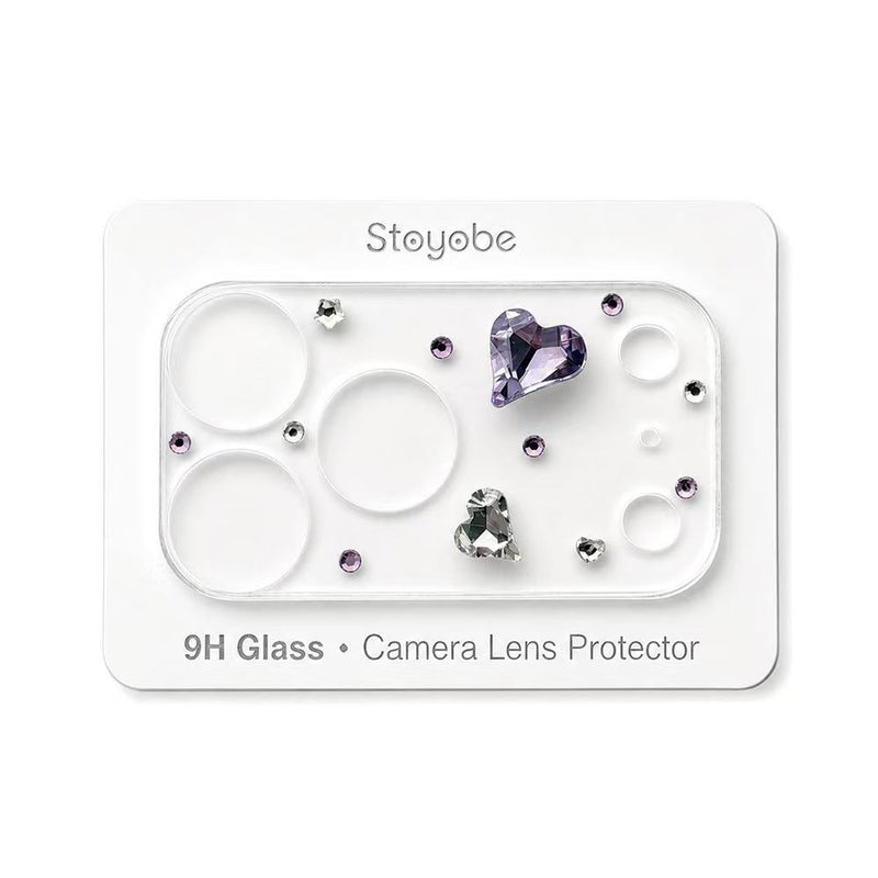 Load image into Gallery viewer, Apple iPhone 17 Pro - Back Rear 9H Tempered Glass Luxury Crystal Diamond Camera Lens Protector
