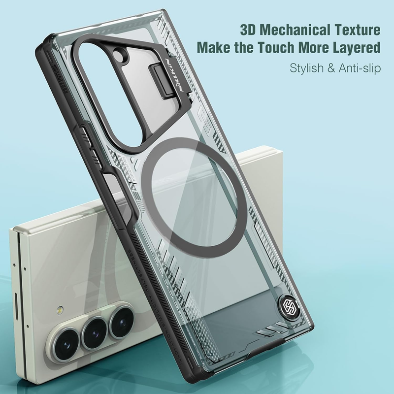 Load image into Gallery viewer, [Magsafe Compatible][With Lens Holder] Samsung Galaxy Z Fold7 Iceblade FoId Shockproof Case with 1 PCS Tempered Glass Screen Protector
