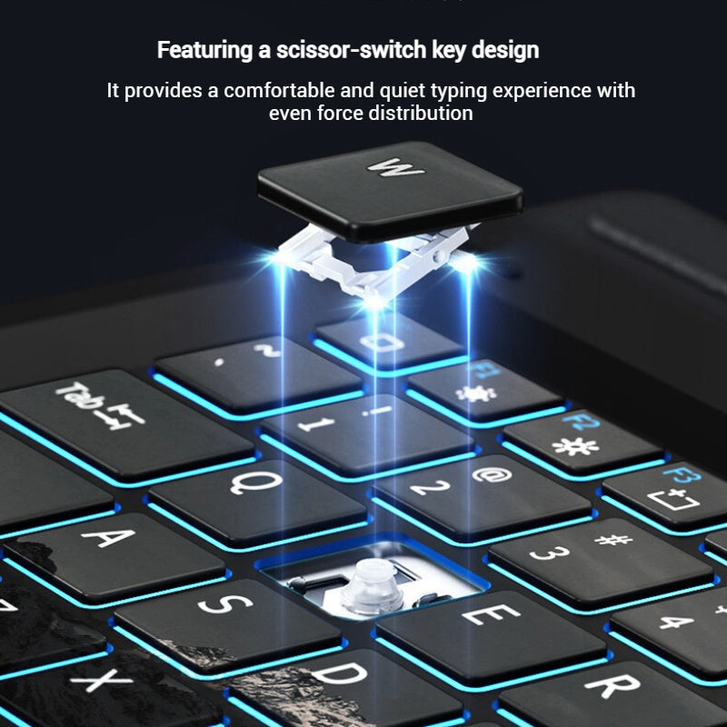 Load image into Gallery viewer, [With RGB Backlit] Microsoft Surface Pro 11/10/9/8/X Compatible Wireless Bluetooth Magnetic Touchpad Keyboard
