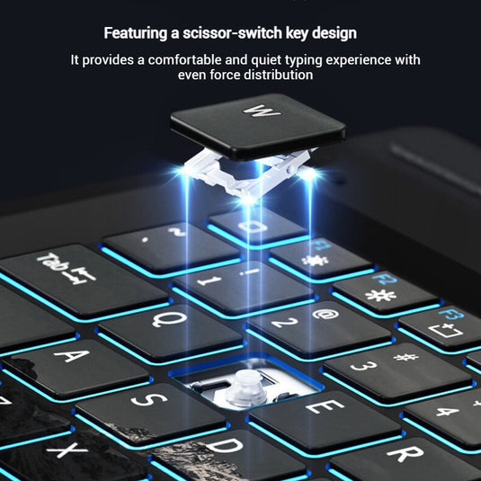 [With RGB Backlit] Microsoft Surface Pro 11/10/9/8/X Compatible Wireless Bluetooth Magnetic Touchpad Keyboard