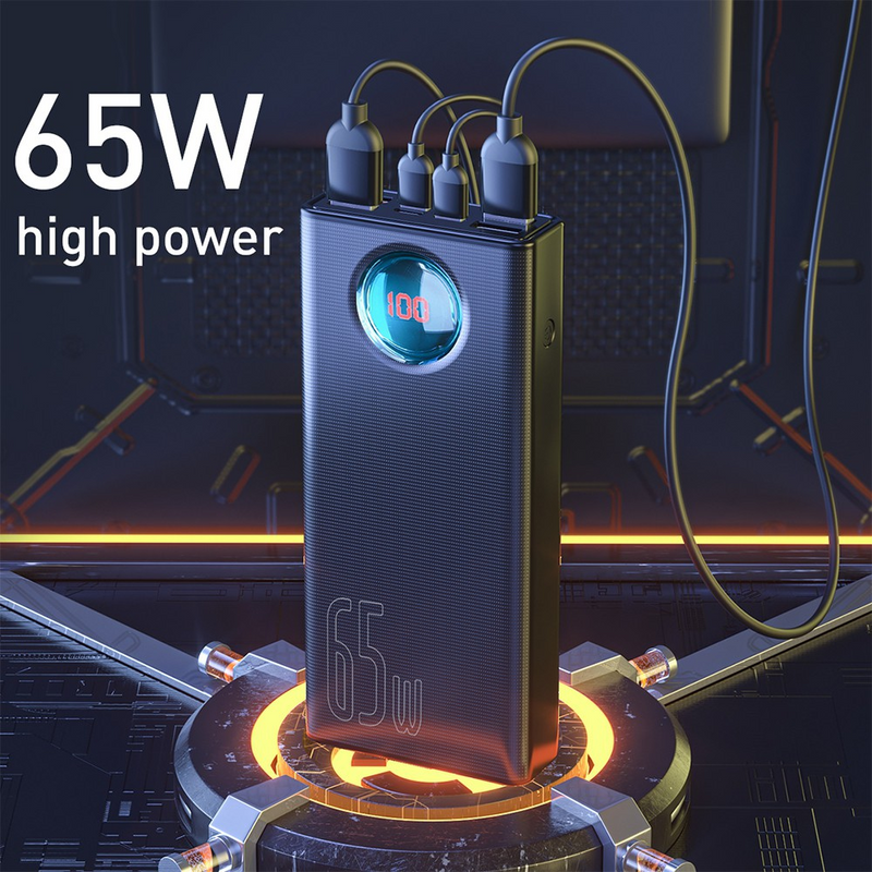 Load image into Gallery viewer, Baseus Amblight Digital Display Fast Charge Power Bank 30000mAh 65W QC3.0
