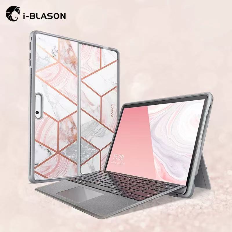 Load image into Gallery viewer, Microsoft Surface Pro 11 - iBlason TPU Soft Frame Slim Glitter Marble Shockproof Case
