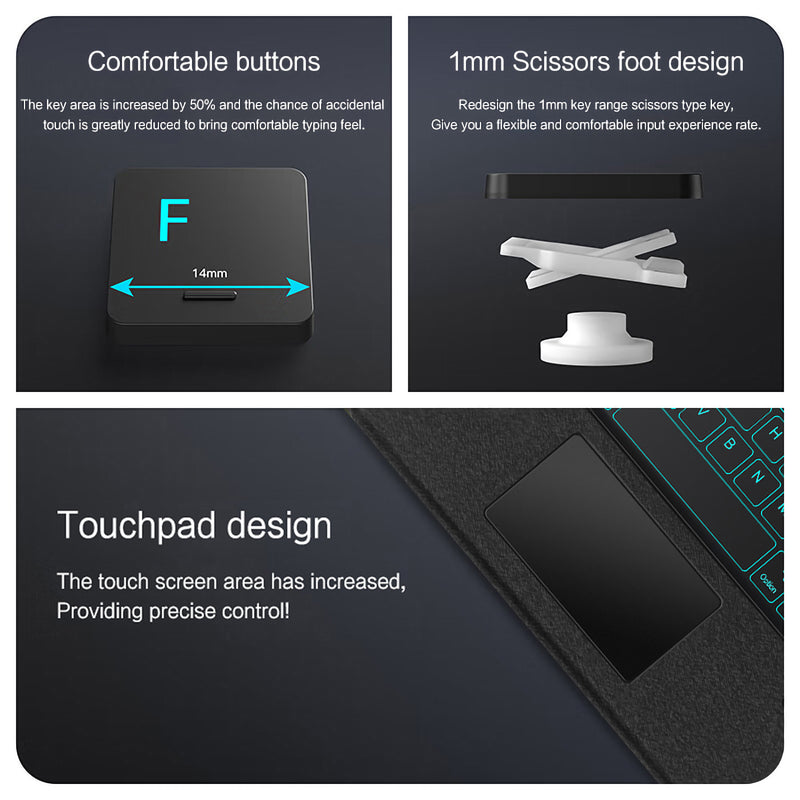 Load image into Gallery viewer, [Detachable] Huawei MatePad 10.4 (2020/2022) Magnetic Wireless Touchpad Keyboard Case
