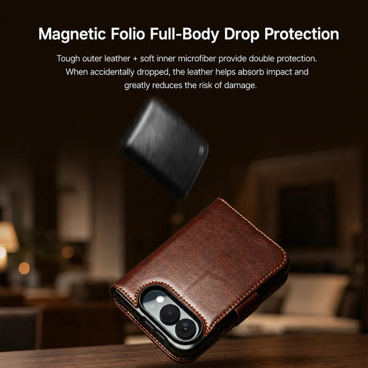 Load image into Gallery viewer, [With Card Slot] Apple iPhone Ultra / Fold - Genuine Leather Flip Stand Wallet Series Case
