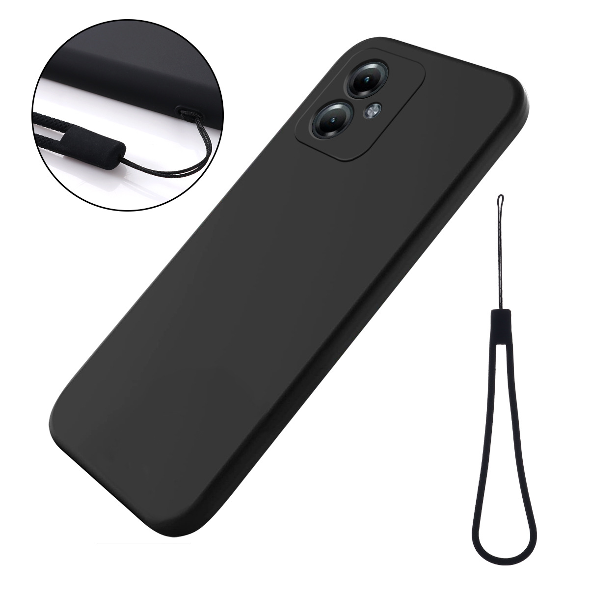 [With Lanyard] Motorola Moto G86/Power - Minimalist Liquid Silicone Shockproof Case - i-Station Mobile Phone & Electronic Device Repair and Accessories