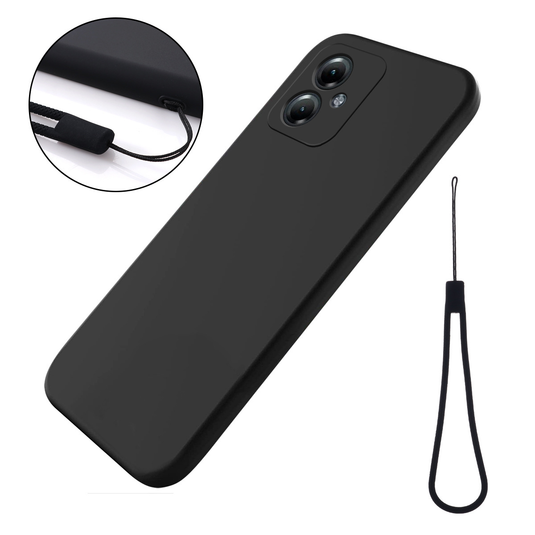 [With Lanyard] Motorola Moto G86/Power - Minimalist Liquid Silicone Shockproof Case