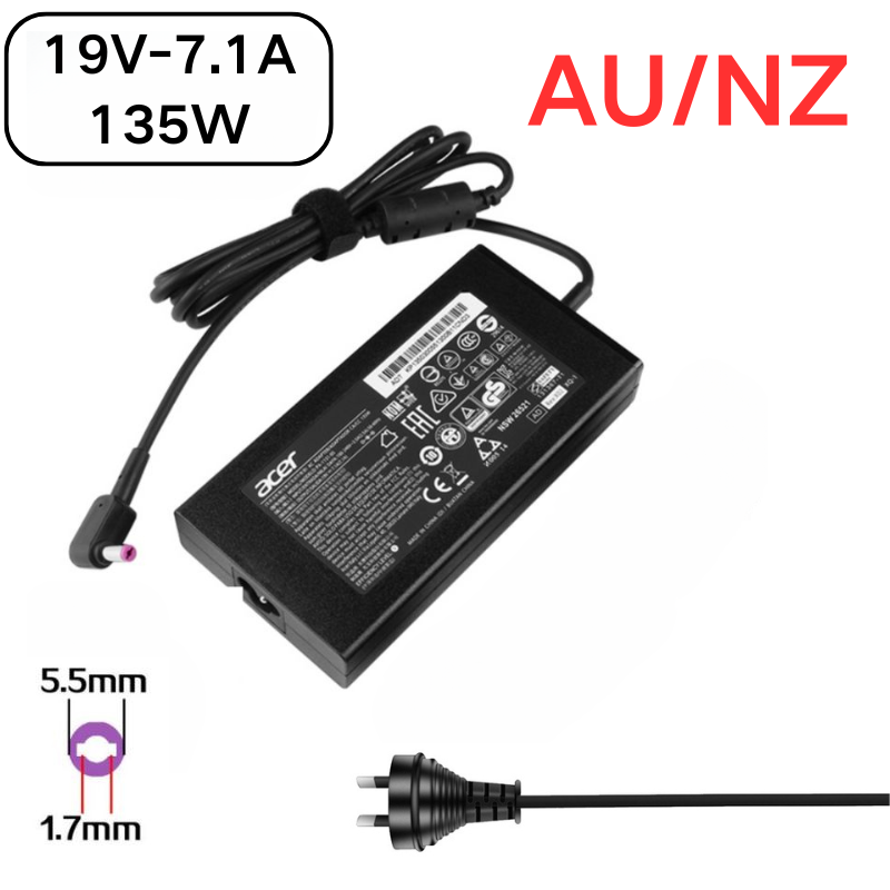 Load image into Gallery viewer, [19V-7.1A/135W][5.5x1.7] Acer Nitro 5 AN515-51 N19C5 &amp; Aspire VN7-591 AC Power Supply Adapter Charger - i-Station Mobile Phone &amp; Electronic Device Repair and Accessories
