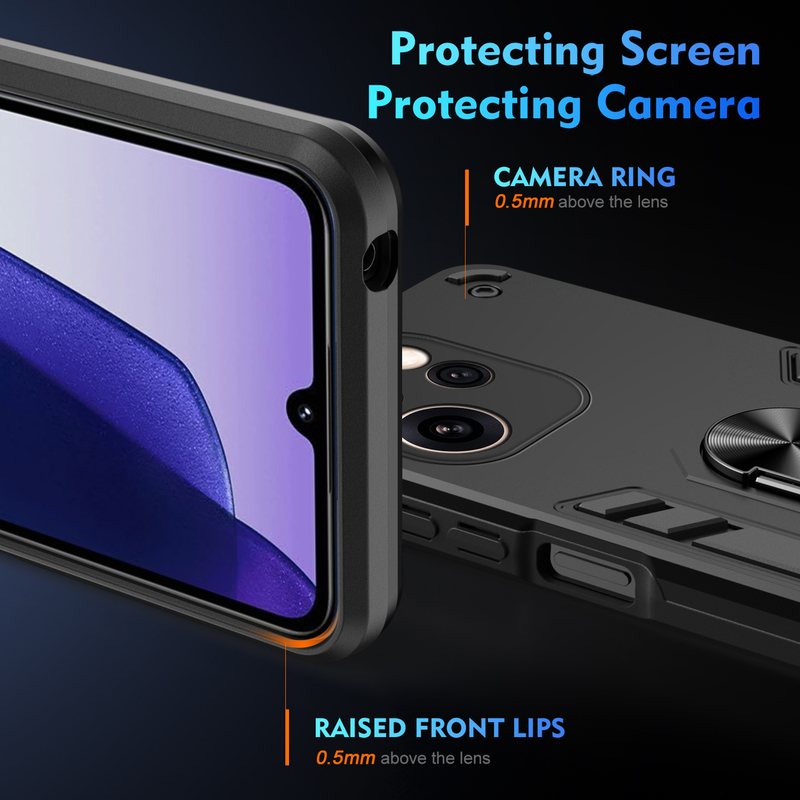 Load image into Gallery viewer, [Built-in Metal Ring Kickstand] OPPO A6 Pro 5G (CPH2781) - Shockproof Heavy Duty Case - i-Station Mobile Phone &amp; Electronic Device Repair and Accessories
