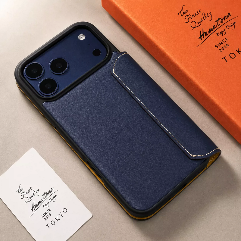 Load image into Gallery viewer, [With Card Slot] Apple iPhone 18 Pro &amp; Max - HANATORA Business Drop Proof Genuine Leather Flip Wallet Series Case
