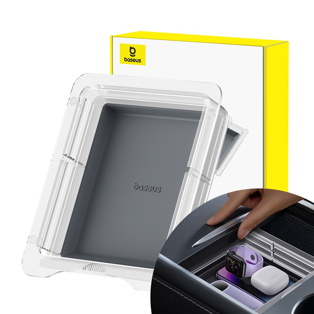 Baseus T-Space Series Car Center Console Armrest Box Twilight Grey - i-Station Mobile Phone & Electronic Device Repair and Accessories