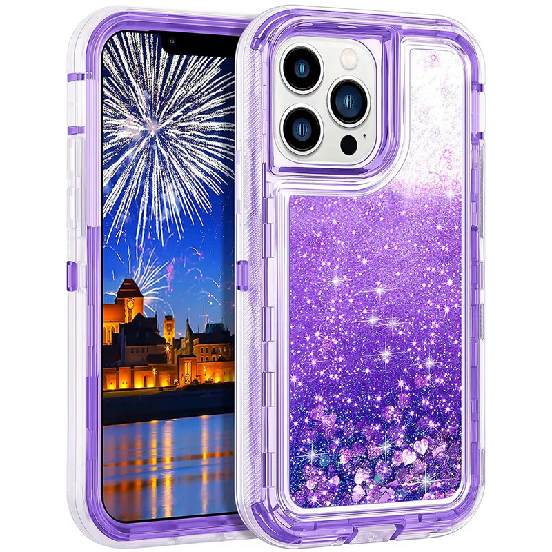 Load image into Gallery viewer, Apple iPhone 11/Pro/Max Glitter Clear Transparent Liquid Sand Watering Case
