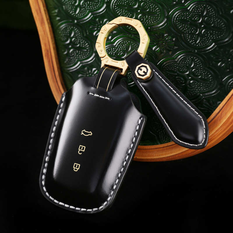 Load image into Gallery viewer, Toyota Genuine Leather Protection Car Key Fob Case Cover For Highlander, Avalon (2024)
