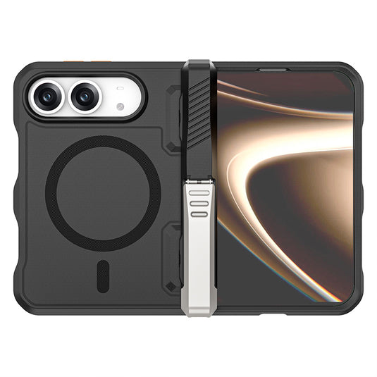 [Built-in Foldable Kickstand] Apple iPhone Duo -  Rugged Drop Proof Magnetic Phone Case