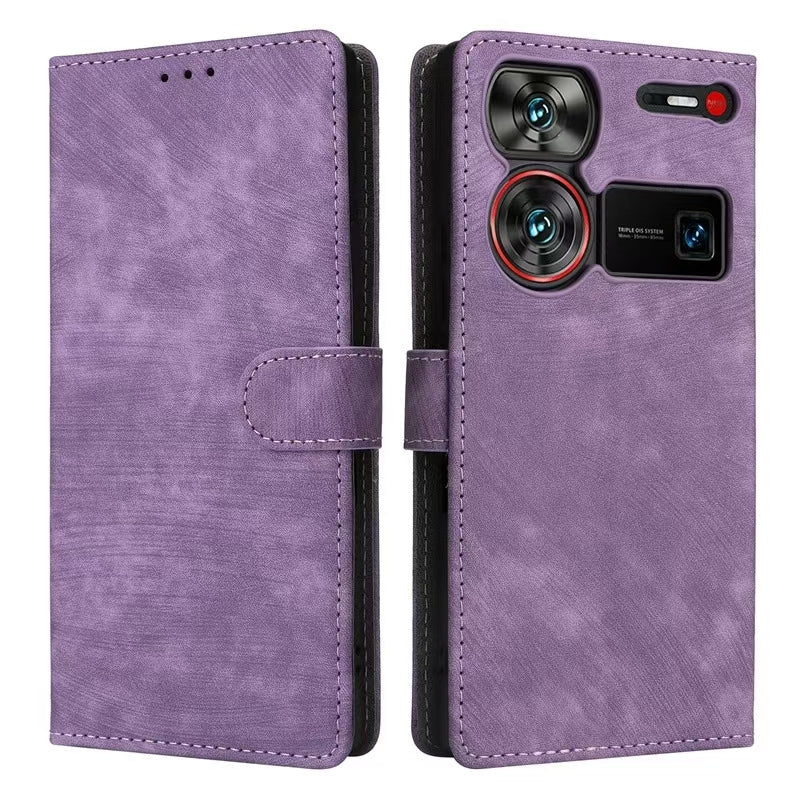 Load image into Gallery viewer, [With Card Slot] ZTE Blade A52 Minimalist Leather Wallet Series Case
