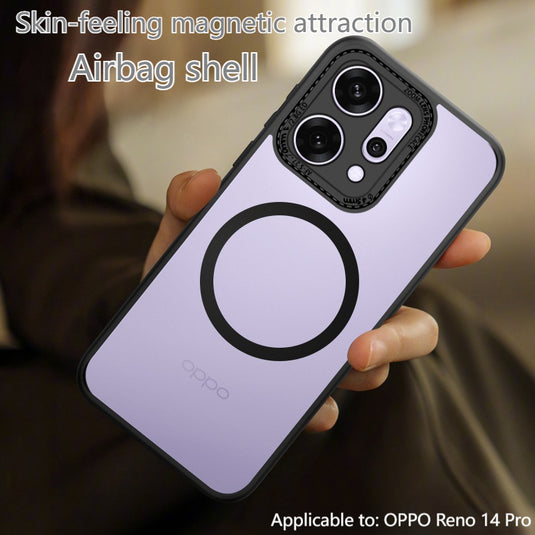 OPPO Reno14 & Pro - Full Coverage Skin-Feel Magnetic Airbag Armor Case