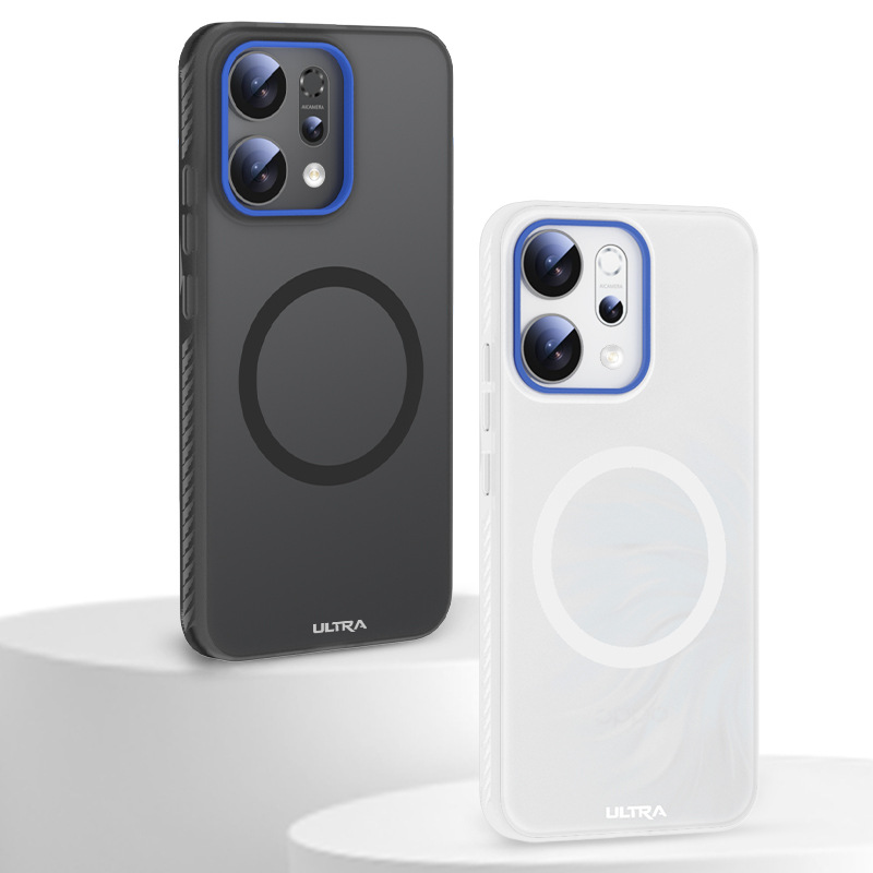 Load image into Gallery viewer, OPPO Reno14 &amp; Pro - Magnetic Matte Semi-Transparent Silicone Phone Case
