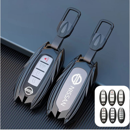 Nissan Mecha Style Zinc Alloy Car Key Fob Case Cover For Pathfinder, X-Trai, Teana, Qashqai, Tiida, Sylphy, Murano, Lannia